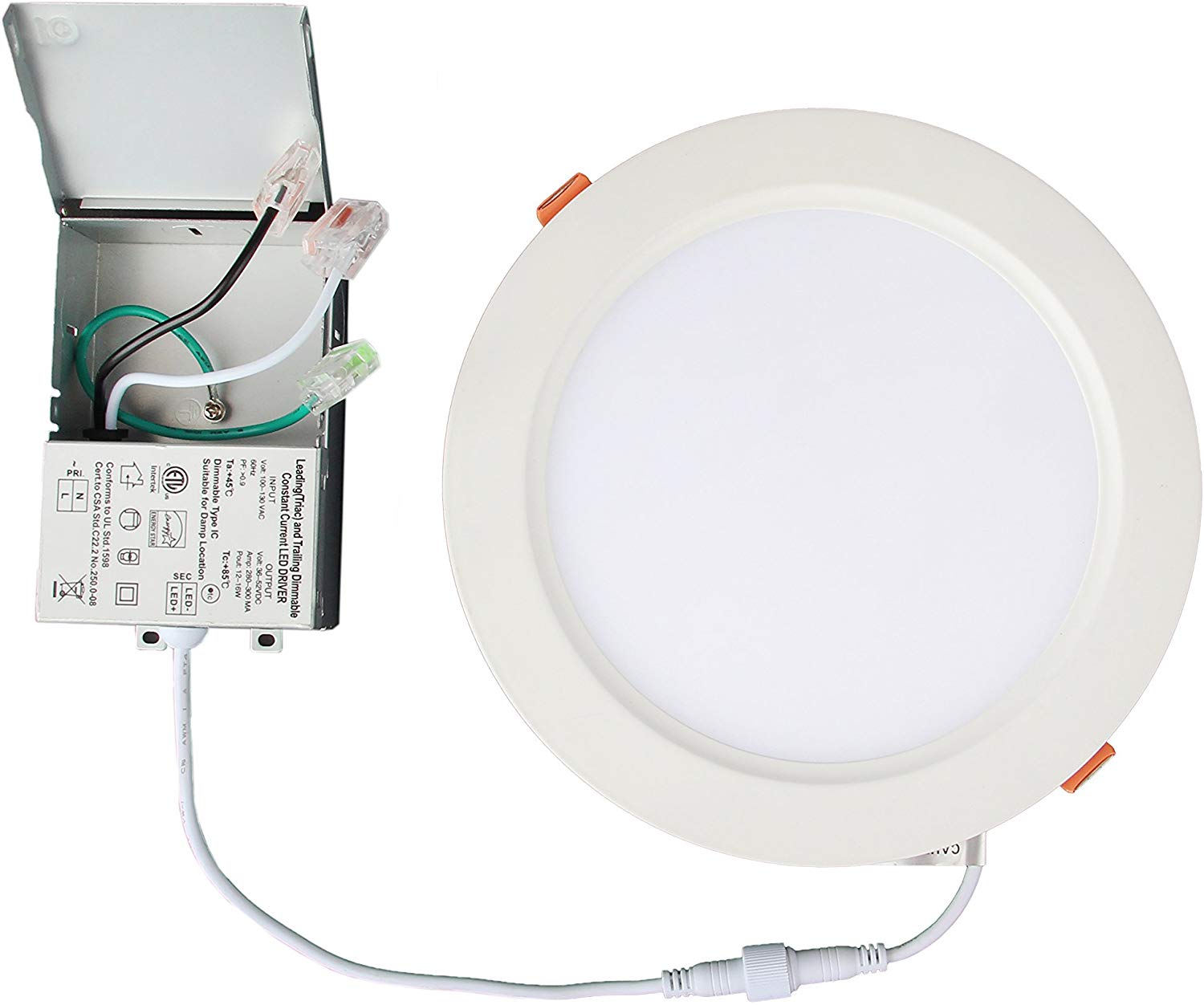 6" Ultra Thin LED Recessed Downlight Low Profile LED Lighting PTEC