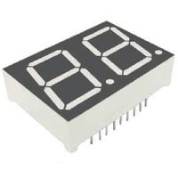 2-Digit 7-Segment Thru-Hole LED Display